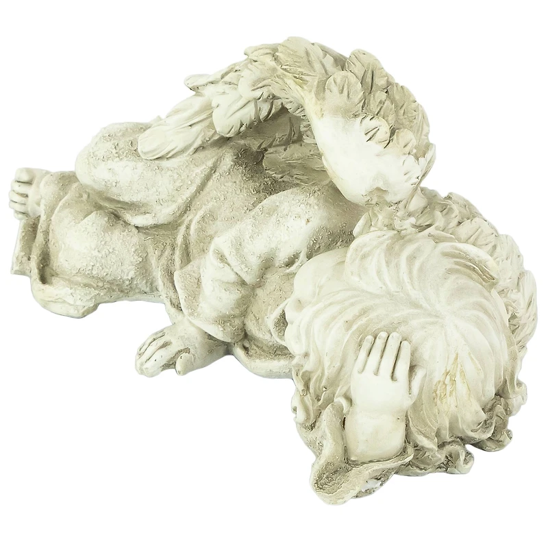 9.75" Heavenly Sleeping Cherub Angel Outdoor Garden Statue