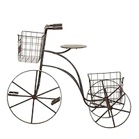 Brown Metal Farmhouse Plantstands, 33" x 41" x 13"