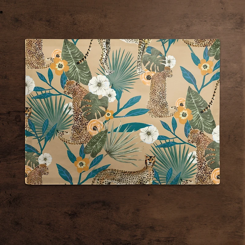 Tropical Cheetah Cotton Twill Placemat