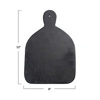 Hello Honey® 12" Black Modern Marble Cutting or Charcuterie Board with Handle