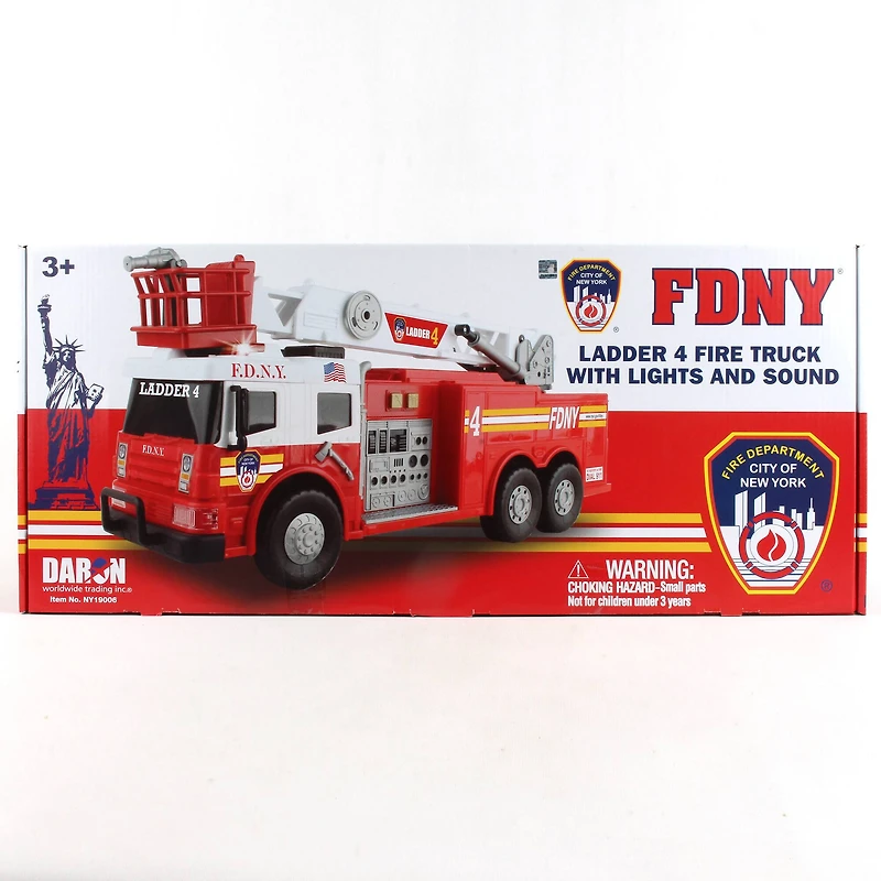 Daron FDNY: 24" Ladder & Fire Truck Toy