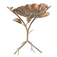 Glitzhome® 19.5" Multi-Functional Faux Copper Patina Finish Bird Feeder