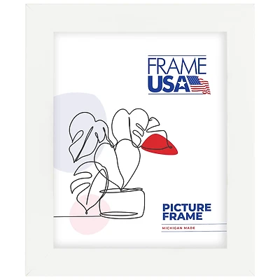 Frame USA Simply Poly White Single Image Picture Frame