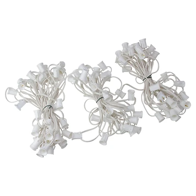 100ft. Commercial Christmas Light Socket Set