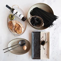 Hello Honey® 8" Brown Glazed Stoneware Berry Bowl