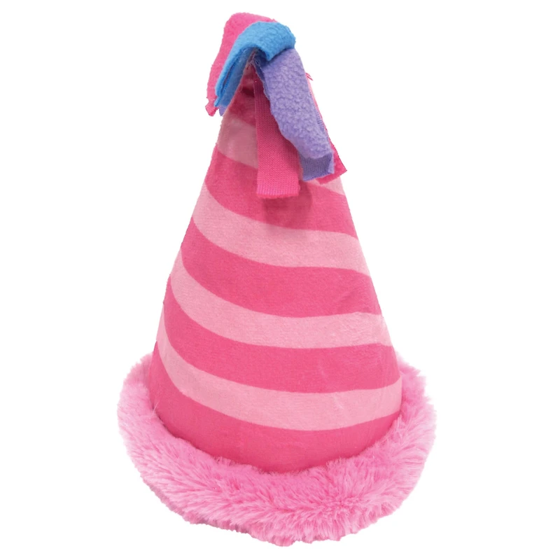 fouFIT Birthday Hat Crinkle Plush Dog Toy