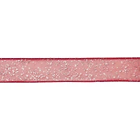 1.5" x 30ft. Red Sugar Wired Sheer Ribbon by Celebrate It®