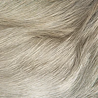 Hello Honey® Natural Teakwood and Goat Fur Folding Stool