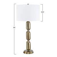 Hello Honey® 33" Metal Table Lamp with Glass Middle