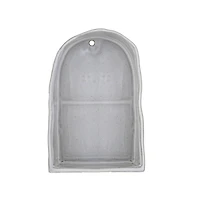Hello Honey 9" White Reactive Glaze Stoneware Wall Shelf