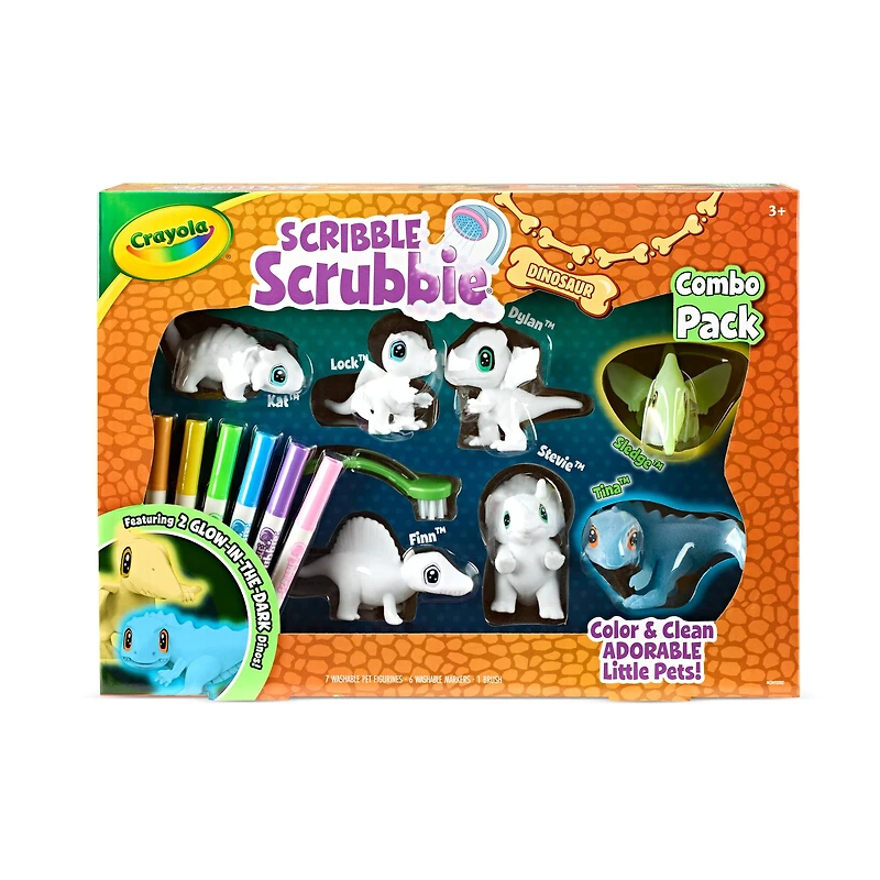 Crayola® Scribble Scrubbie Dinosaur Glow Combo Pack