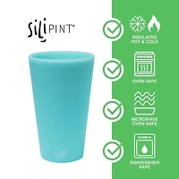 Silipint® 16oz. Aurora & Aqua Silicone Pint Glasses, 2ct.
