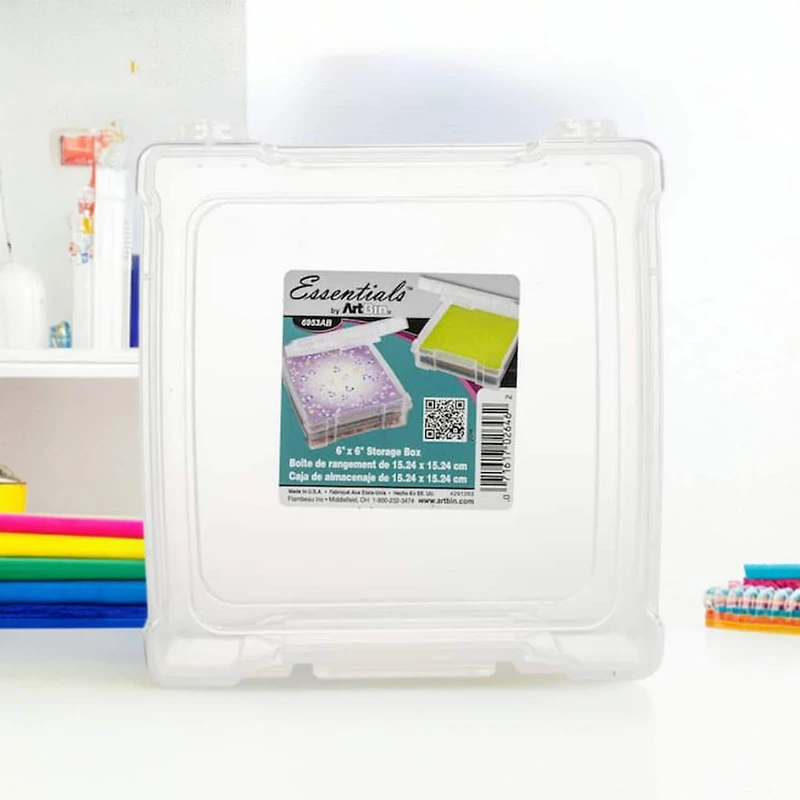 ArtBin® Essentials™ 6" x 6" Translucent Storage Box
