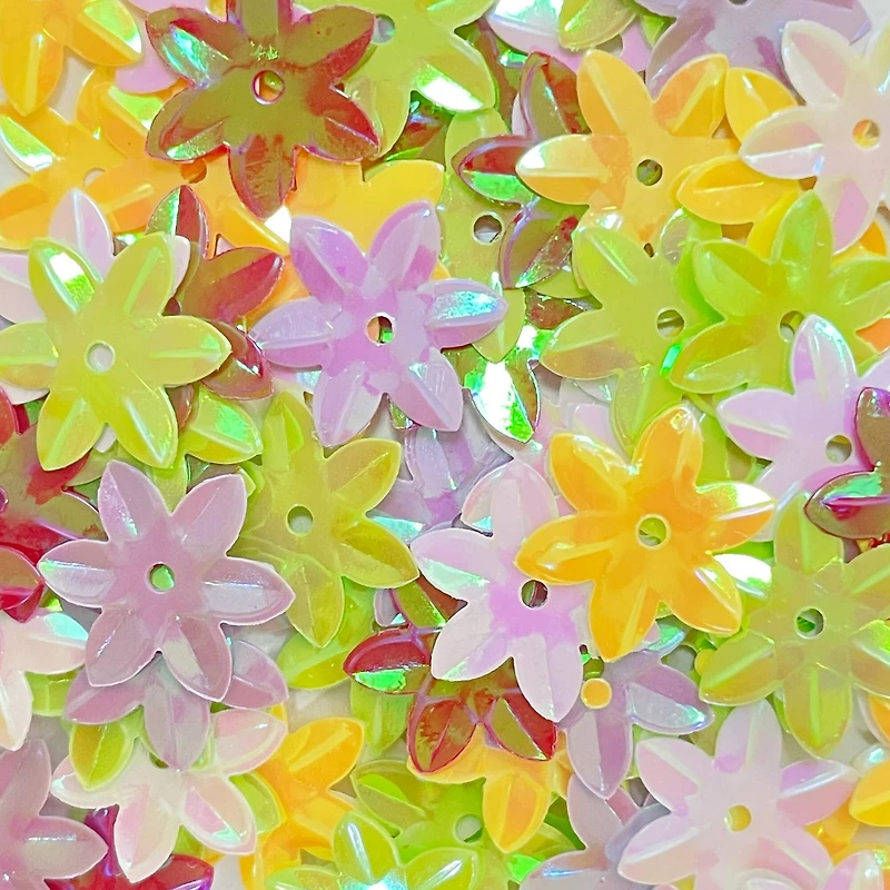 Specialty Polyester Glitter Flower Shapes by Recollections™