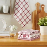 DII® Assorted Wine Woven Dishtowel (Set of 5)