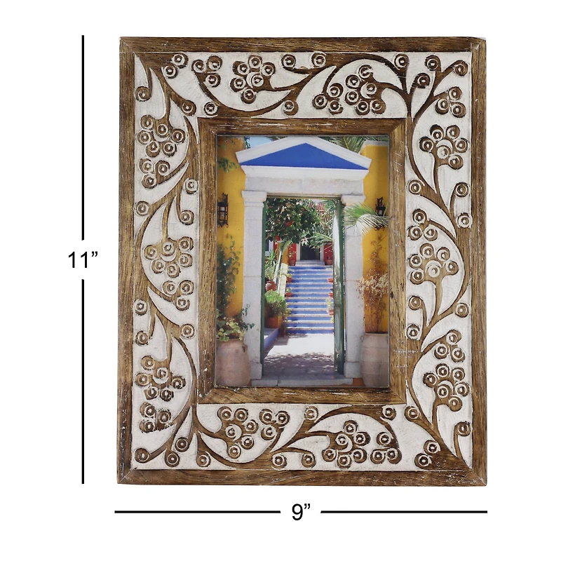 2 Pack Brown Mango Wood Natural 9" x 11" Frame