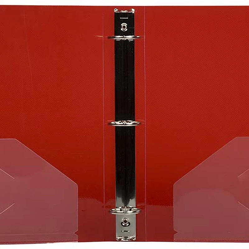 JAM Paper 1.5" Red Plastic 3-Ring Binder