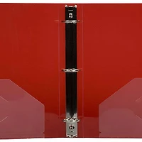 JAM Paper 1.5" Red Plastic 3-Ring Binder