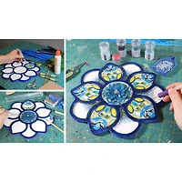 Leisure Arts® 10" Circle with Wave Welled Wood Surface