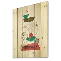 Designart - One Line Portrait of Afro American Women II