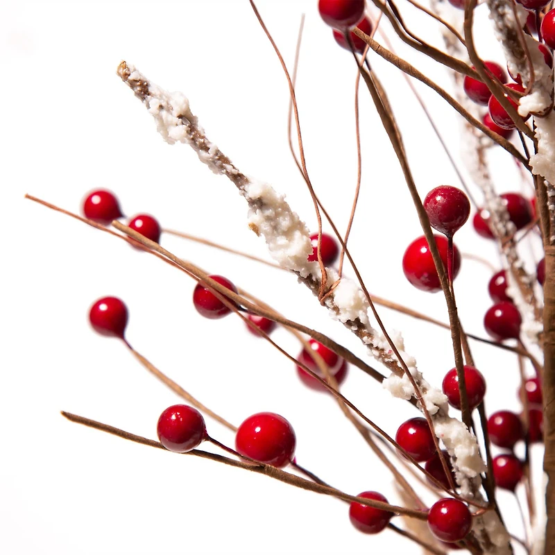 Glitzhome® Christmas Red Berry Table Tree