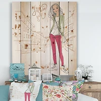 Designart - Trendy Fashion Girl II