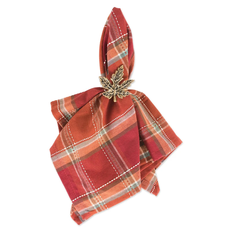 DII® Autumn Spice Plaid Dinner Napkins, 6ct.