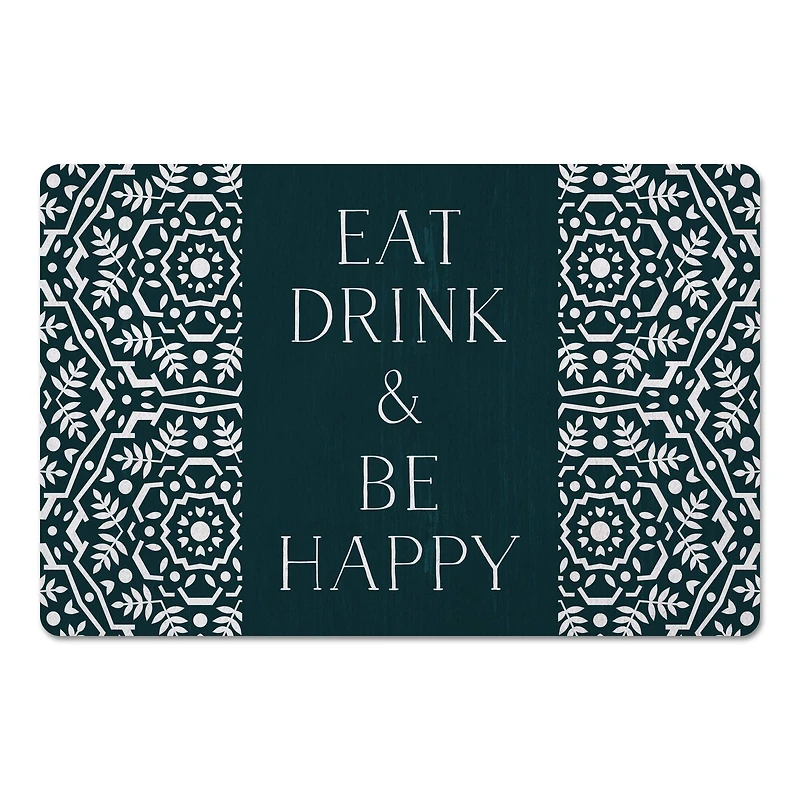 Eat Drink & Be Happy 27" x 18" Floor Mat