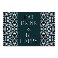 Eat Drink & Be Happy 27" x 18" Floor Mat