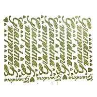 JAM Paper Grandma Gold Script Floral Accessory