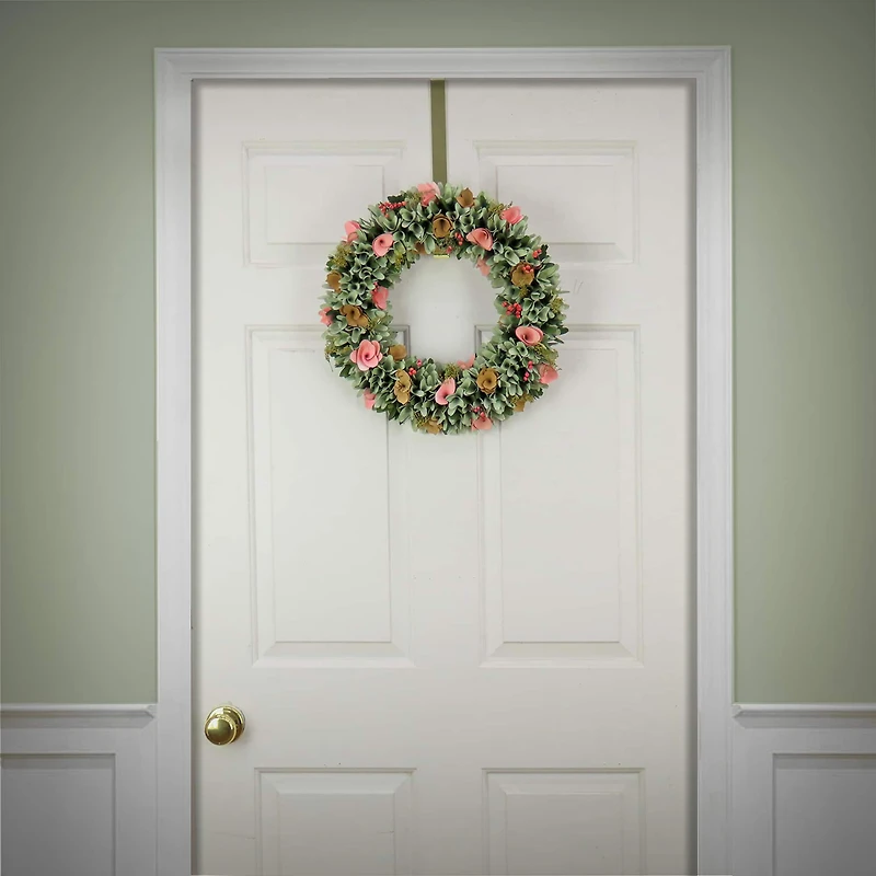 18" Spring Pastel Floral Wreath