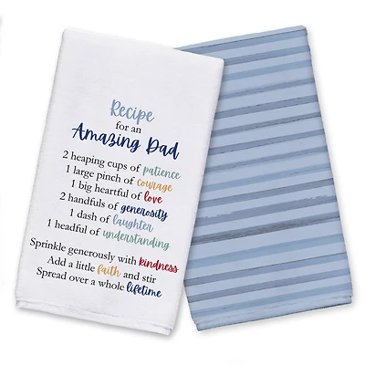 Recipe for an Amazing Dad Tea Towel Set