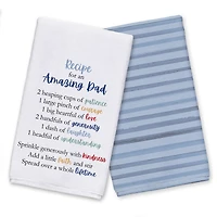 Recipe for an Amazing Dad Tea Towel Set