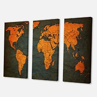 Designart - Ancient Map of The World Africa