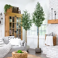 7ft. Potted Artificial Olive Tree