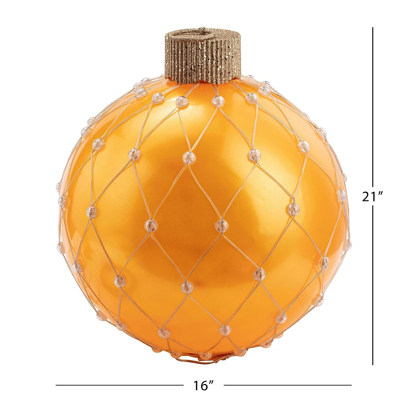 21" Gold Outdoor Lightshow Ornament