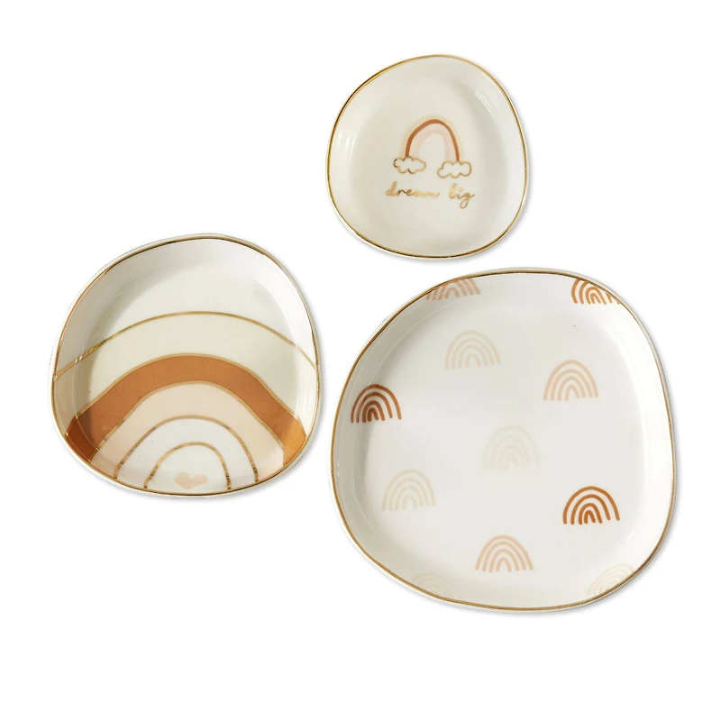 Kate Aspen Boho Rainbow Trinket Dish Set