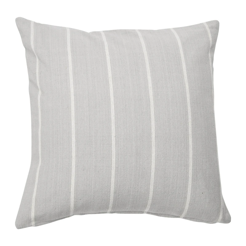 Hello Honey® Gray Square Interwoven Stripe Cotton Pillow Cover