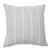 Hello Honey® Gray Square Interwoven Stripe Cotton Pillow Cover