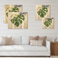 Designart - Tropical Green Leaves In Summer Times III