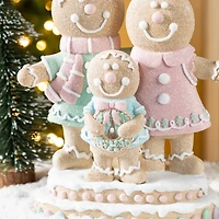 Glitzhome® 10.25" Resin Christmas Gingerbread Man Family Table Decor