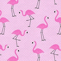 Fabric Editions Pink Flamingo Cotton Fabric