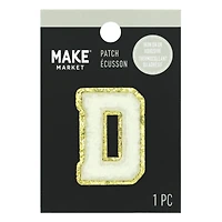 1.5" White Chenille Patch by Make Market