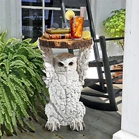20" Wisdom Owl Sculptural Side Table