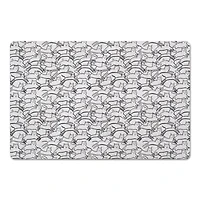 Leaping Cat Pattern II 27" x 18" Floor Mat