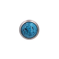 Turquoise Leather Button Studs, 6ct. by Bead Landing™