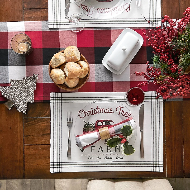 DII® Tree Farm Truck Printed Placemats, 6ct.