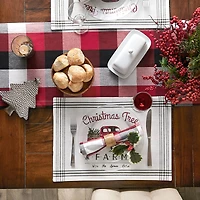 DII® Tree Farm Truck Printed Placemats, 6ct.