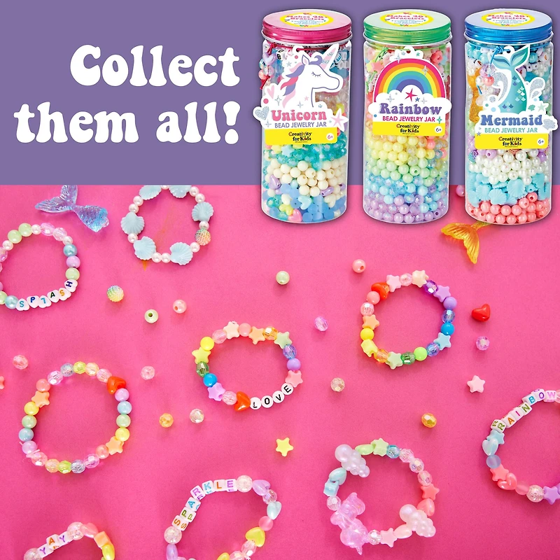 Creativity for Kids® Rainbow Bead Jewelry Jar