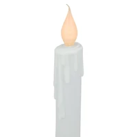 Lighted LED Window Candle with Oval Handle Base - 8" - Set of 4